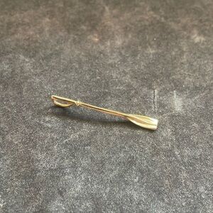 14k gold oar necklace pendant